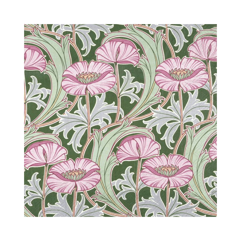 IHR Luncheon Other Worldly Flowers V&A Napkins Pack of 20