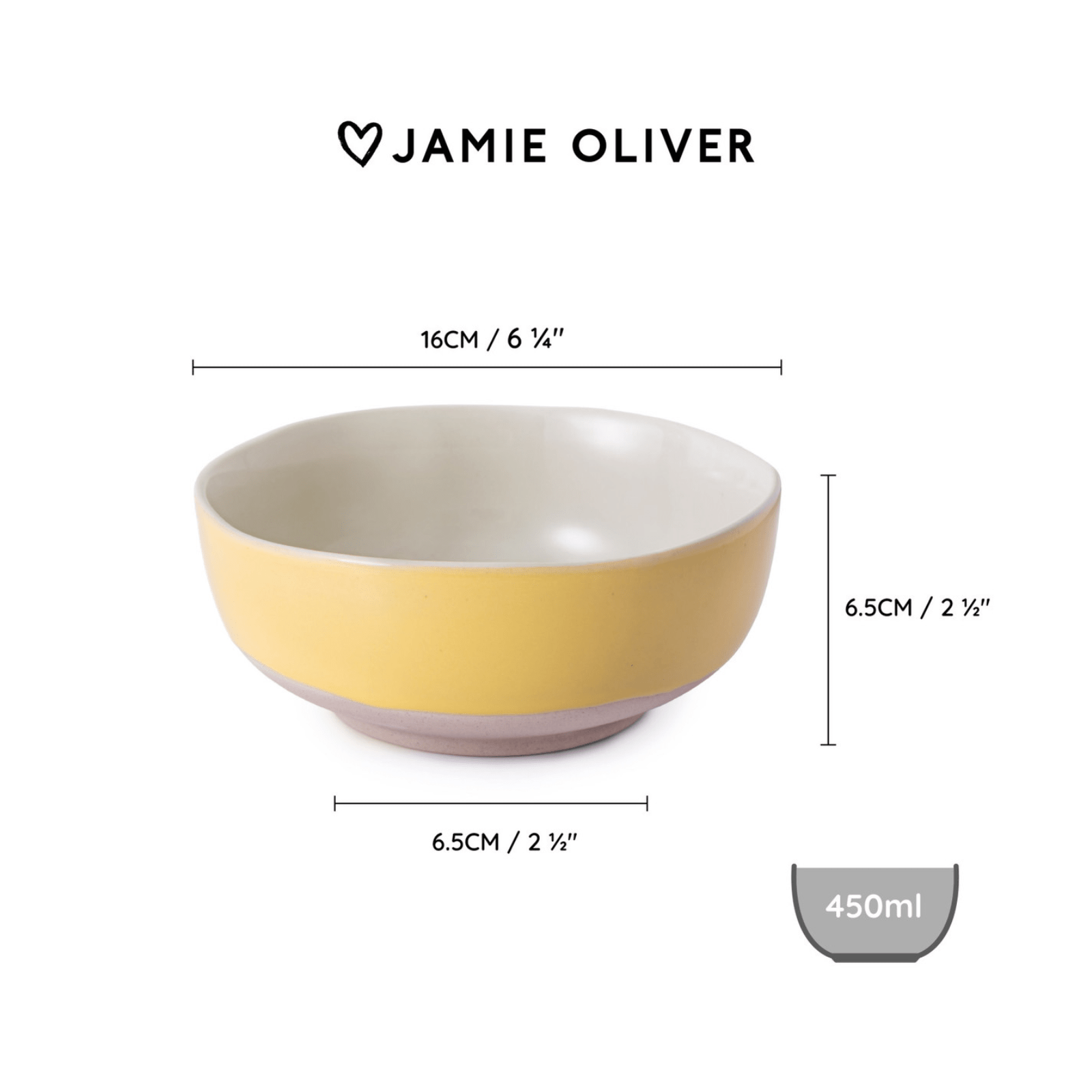 Jamie Oliver Big Love Brilliant Bowls 16cm Set of 4