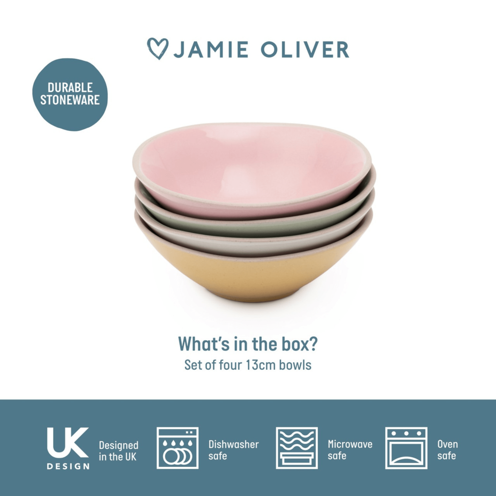 Jamie Oliver Big Love Little Bowls 13.5cm Set of 4