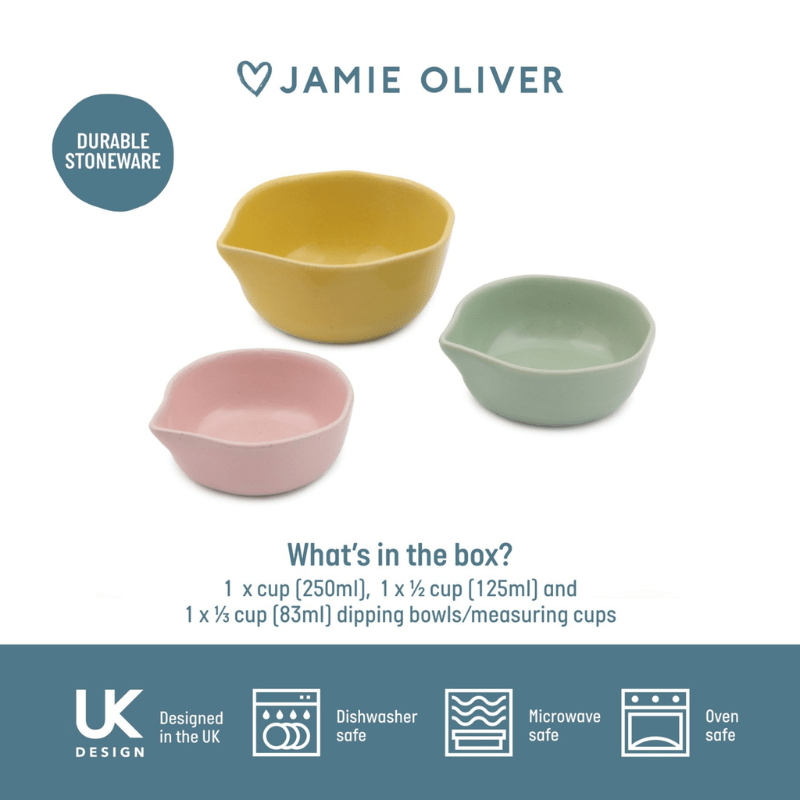 Jamie Oliver Big Love Pinch-Me Pots Set of 3