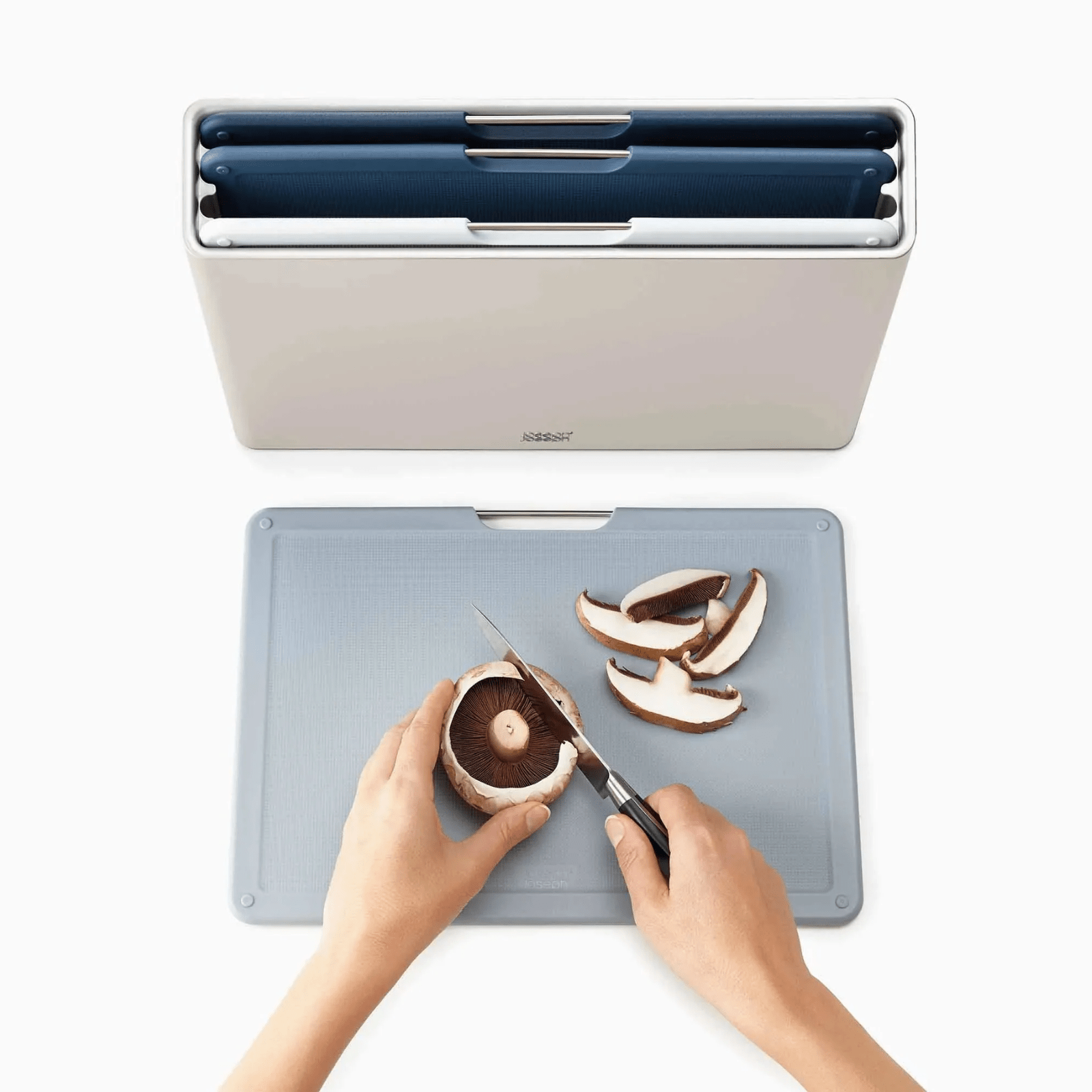 Joseph Joseph Folio Chopping Board Set 4-Piece Large Sky Blue