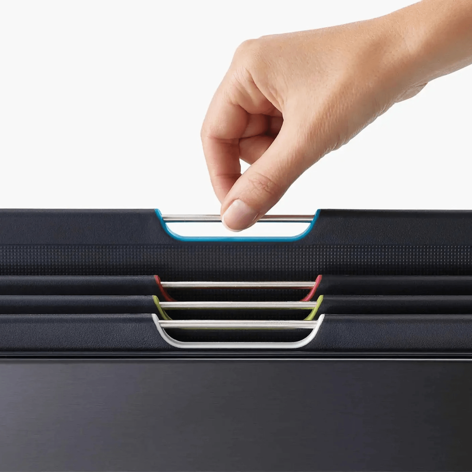 Joseph Joseph Folio Steel Chopping Board Set 4-Piece Large Carbon Black