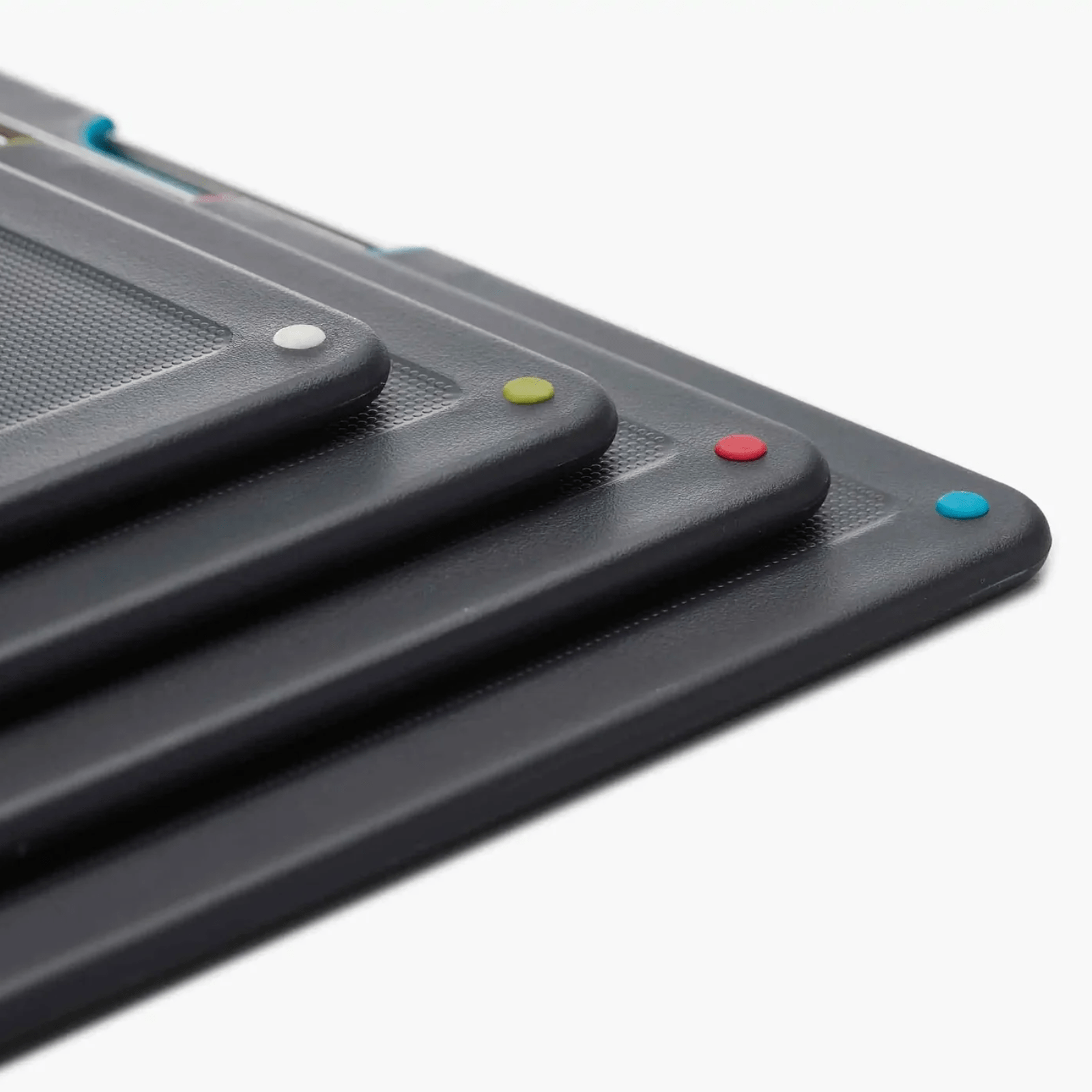 Joseph Joseph Folio Steel Chopping Board Set 4-Piece Large Carbon Black