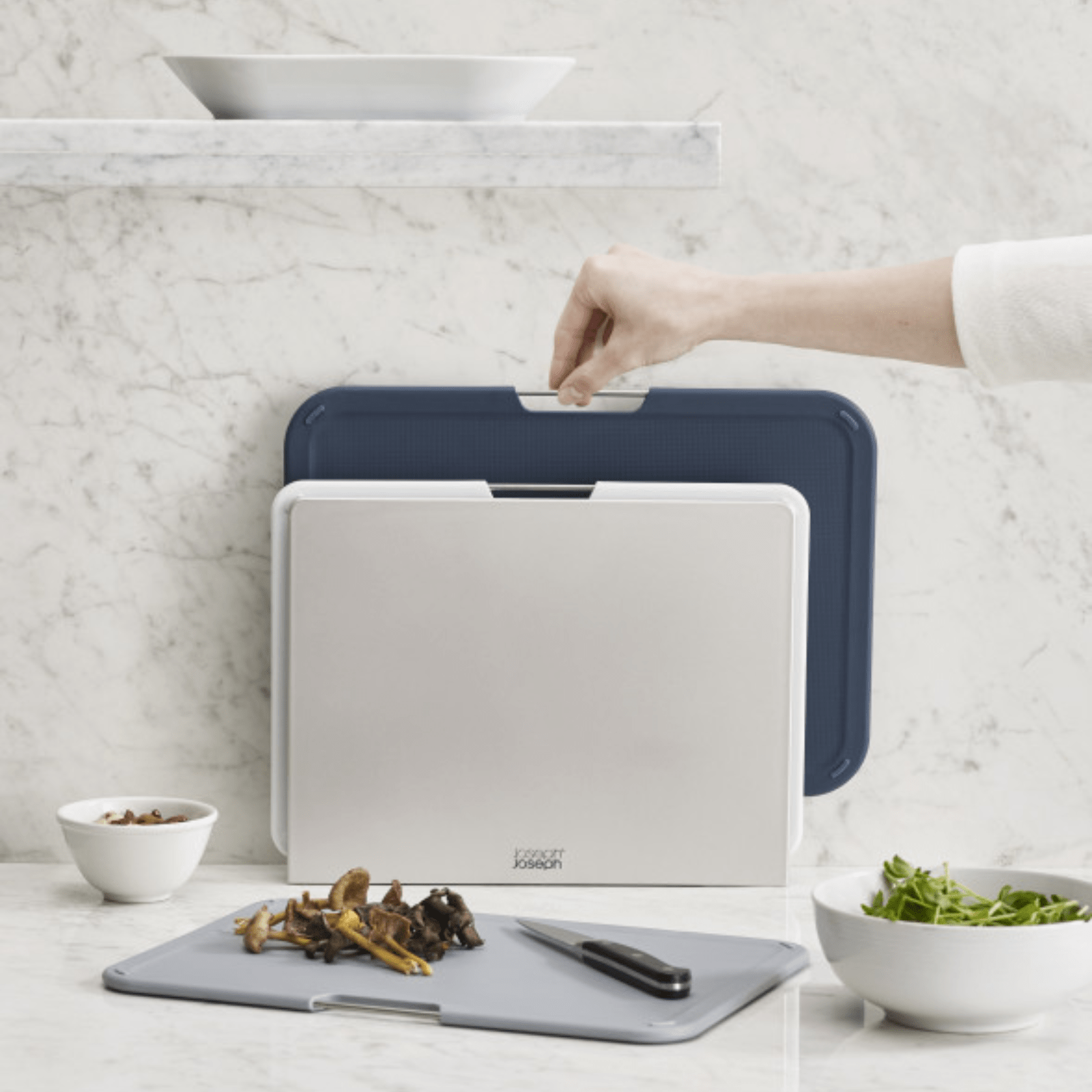 Joseph Joseph Nest Chopping Board Set 3-Piece Large Grey