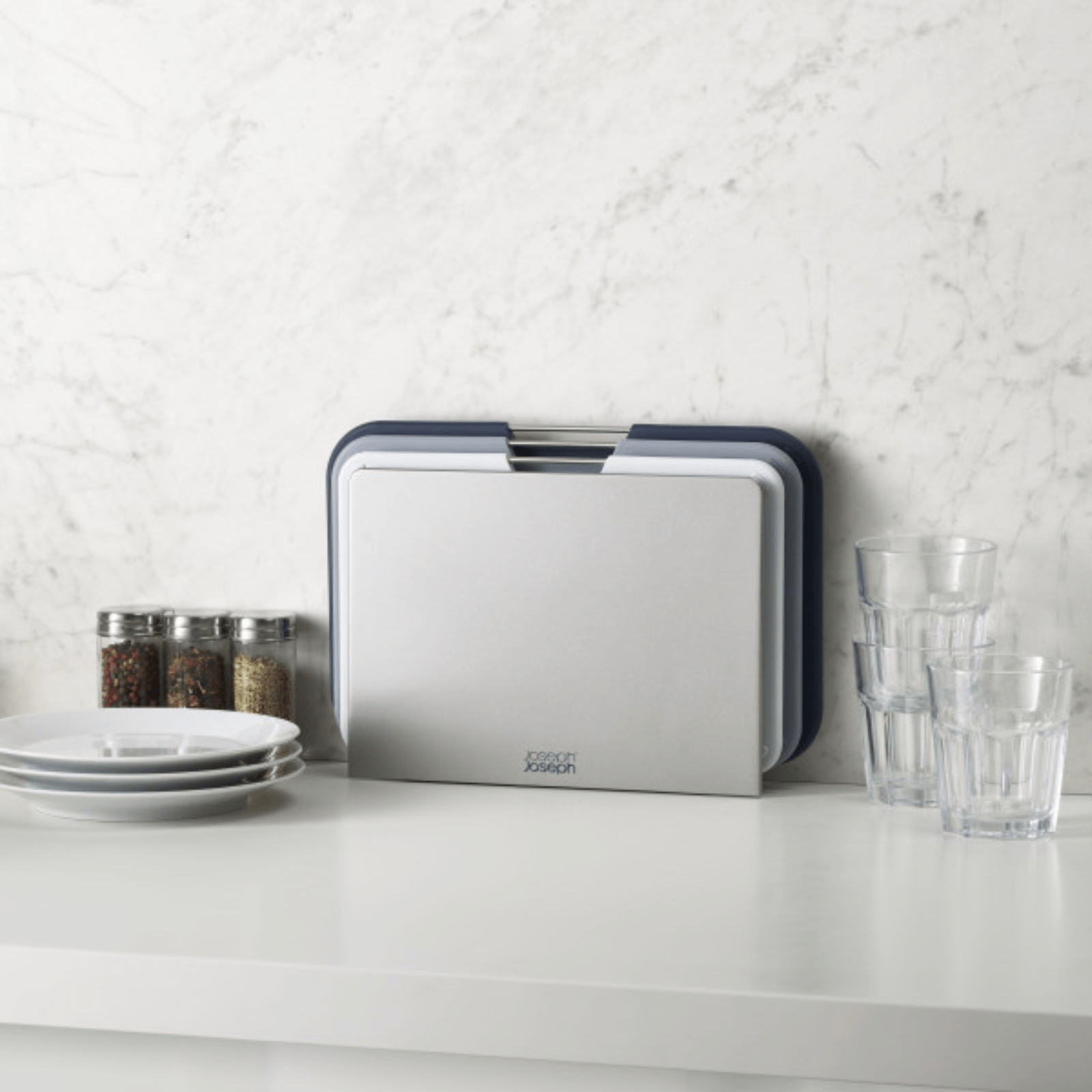 Joseph Joseph Nest Chopping Board Set 3-Piece Regular Grey