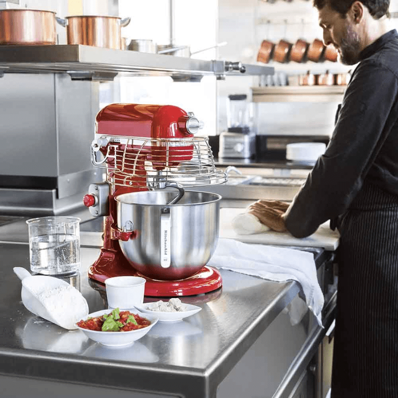 KitchenAid Commercial Bowl-Lift Stand Mixer KSMC895 Empire Red