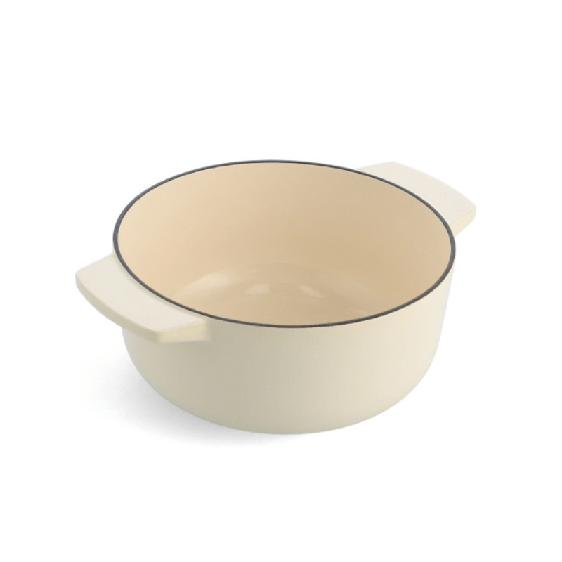 KitchenAid Round Casserole 26cm Almond Cream