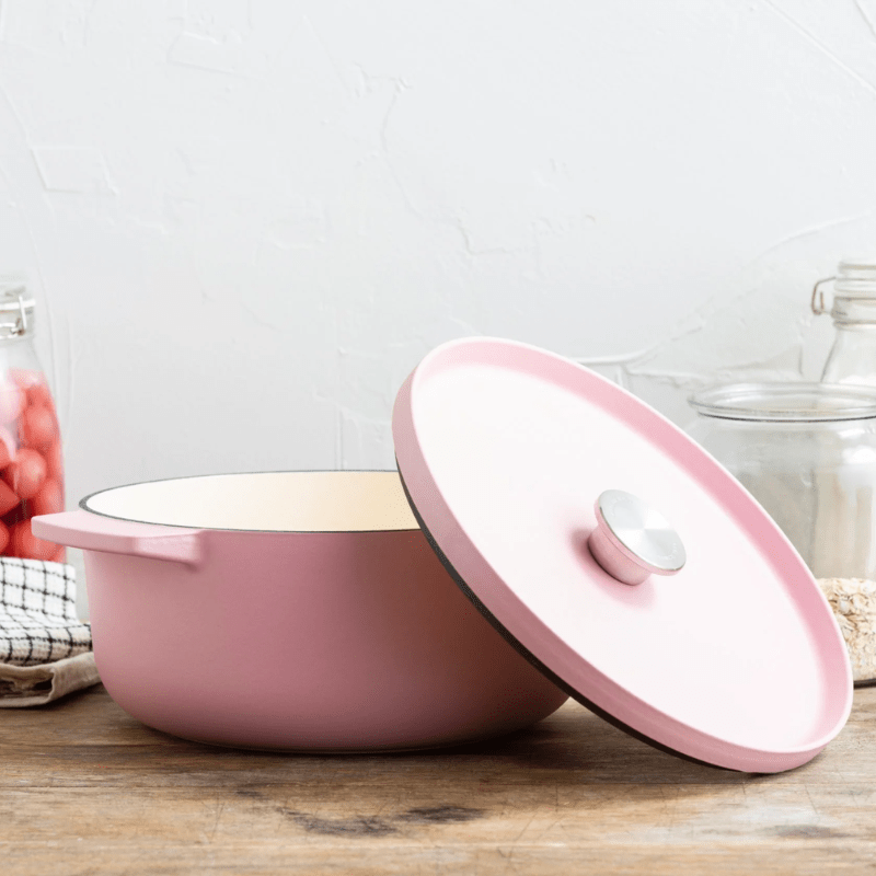 KitchenAid Round Casserole 26cm Dried Rose