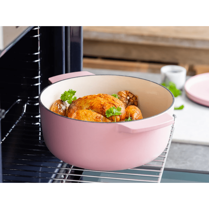KitchenAid Round Casserole 26cm Dried Rose