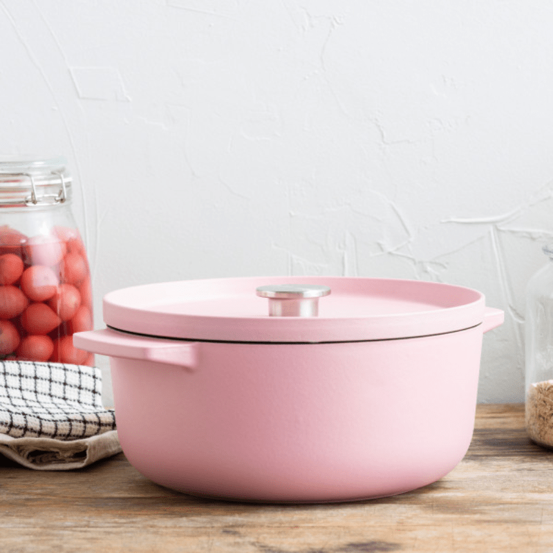 KitchenAid Round Casserole 26cm Dried Rose