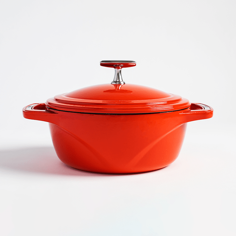 Lodge USA Enamel Dutch Oven 28.5cm Cherry On Top The Homestore Auckland