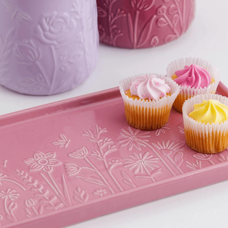 Mason Cash In The Meadow Rectangle Platter 30cm Florals Pink