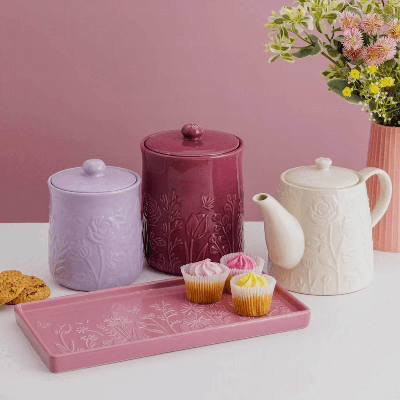 Mason Cash In The Meadow Rectangle Platter 30cm Florals Pink