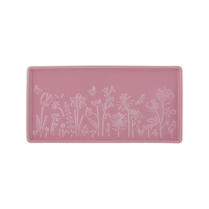 Mason Cash In The Meadow Rectangle Platter 30cm Florals Pink