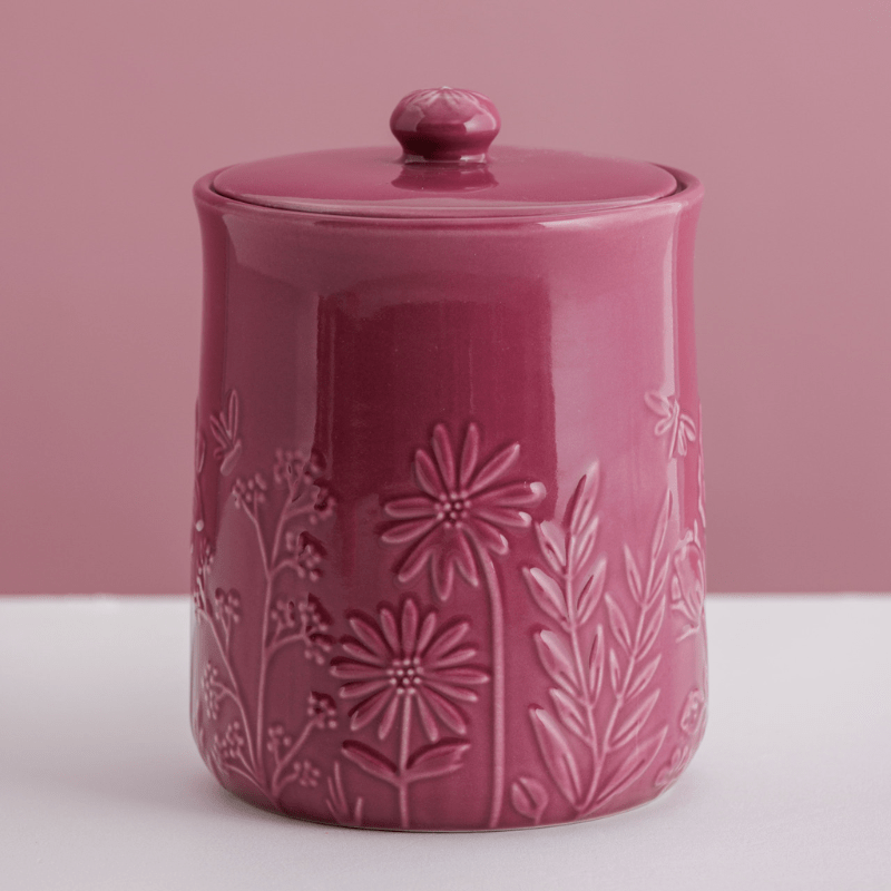 Mason Cash In The Meadow Storage Jar 1.85L Florals Purple