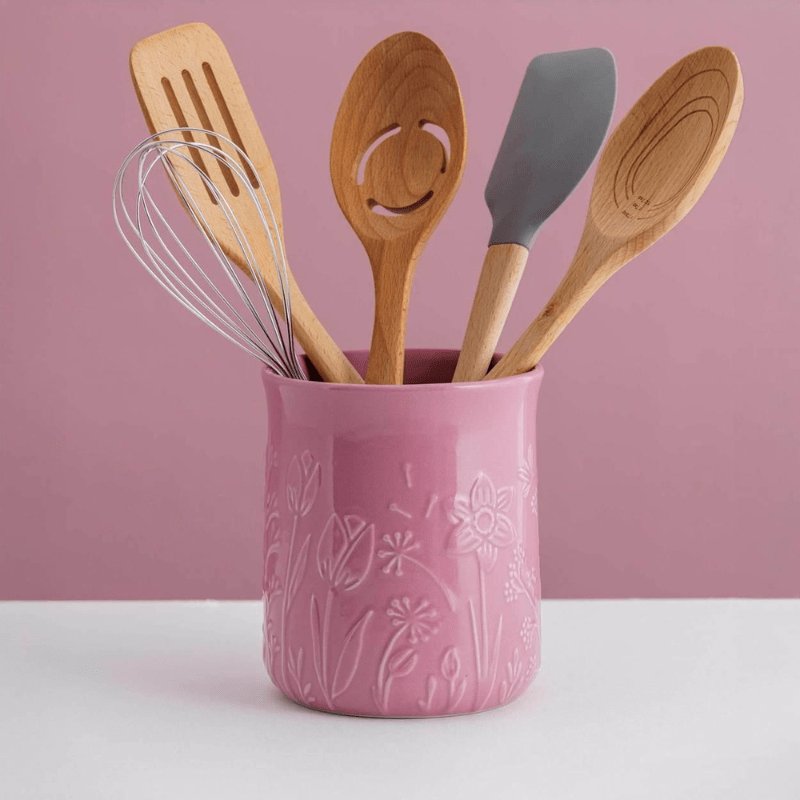 Mason Cash In The Meadow Utensil Pot Pink Florals