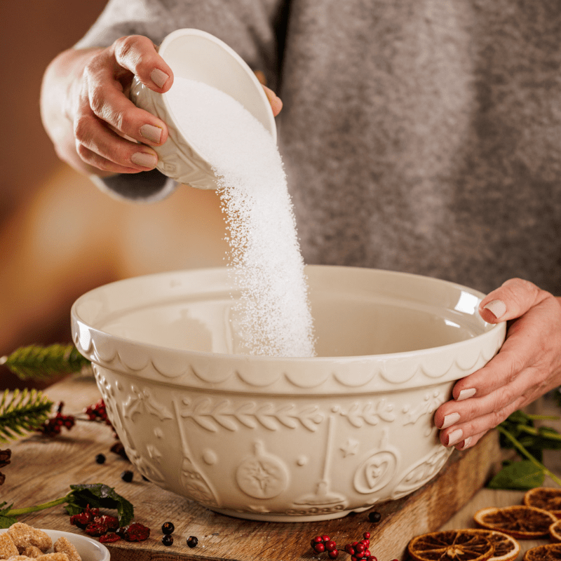 Mason Cash Merry & Bright Mixing Bowl 24cm Cream
