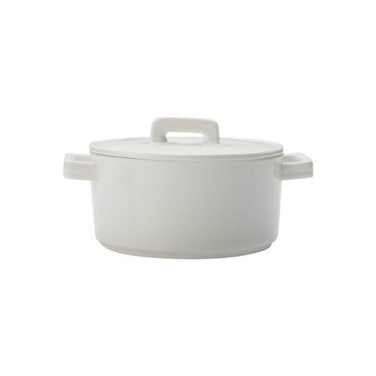 Maxwell & Williams Epicurious Round Casserole 1.3L White The Homestore Auckland