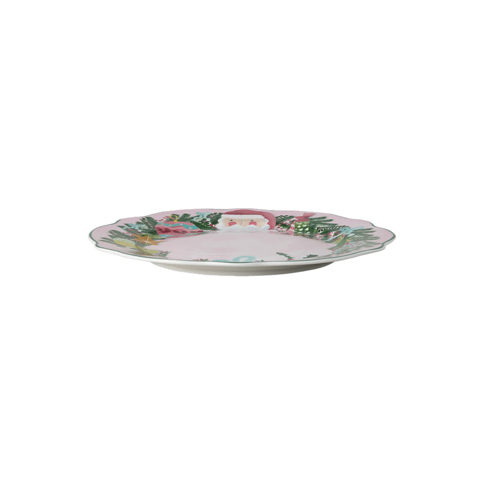 Maxwell & Williams Tis The Season Scallop Rim Plate 20cm Pink