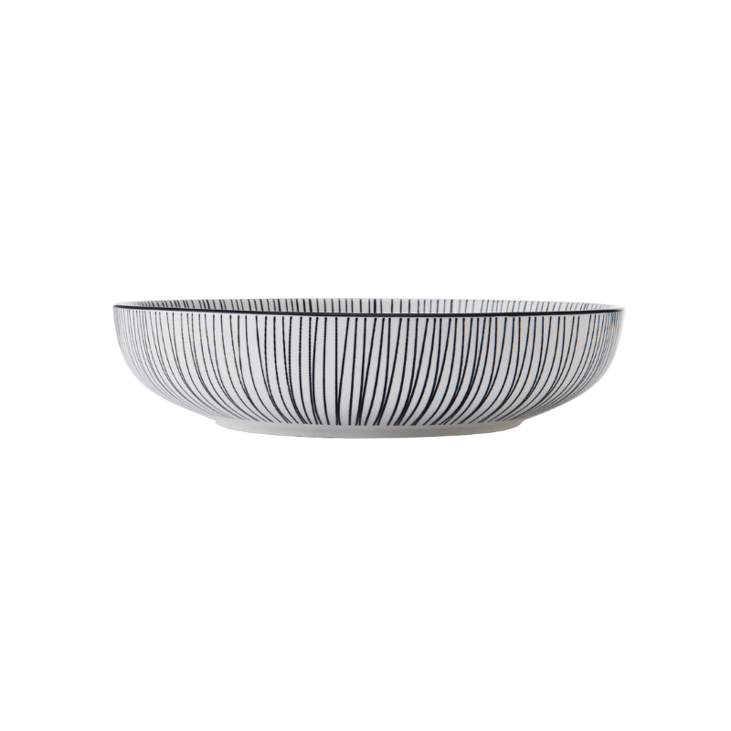 Mikasa Pasta Bowl 21cm Black Stripe