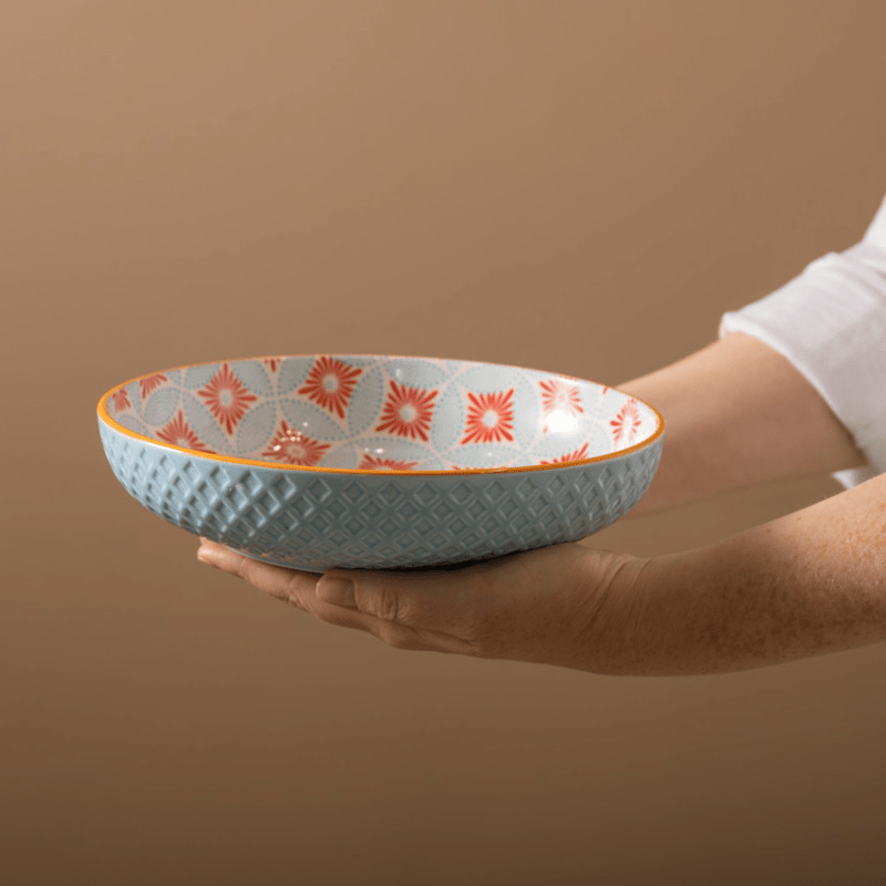 Mikasa Pasta Bowl 21cm Blue Mosaic