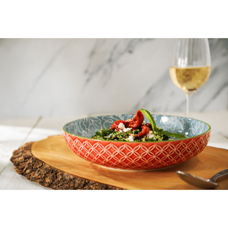 Mikasa Pasta Bowl 21cm Grey Floral