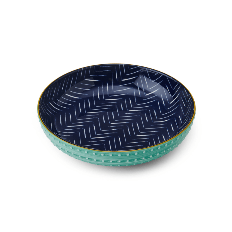 Mikasa Pasta Bowl 21cm Leafy Indigo
