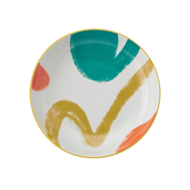 Mikasa Pasta Bowl 21cm Yellow Abstract