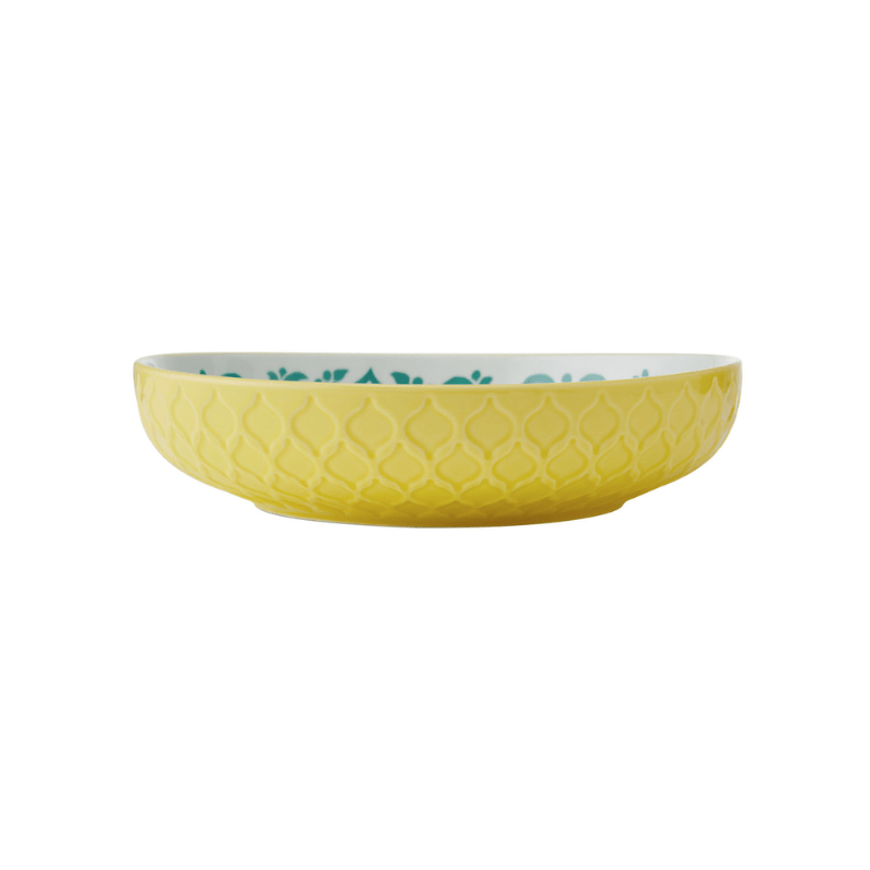 Mikasa Pasta Bowl 21cm Yellow & Blue Geometric