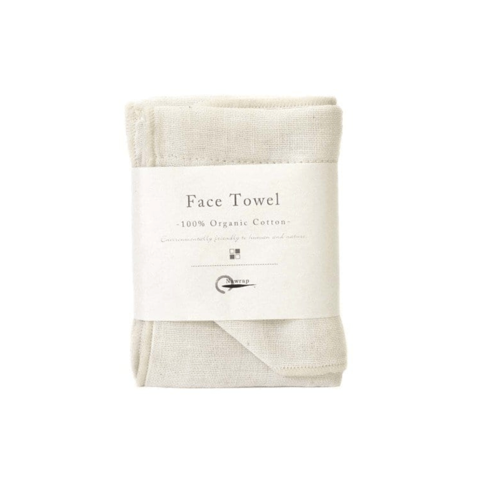 Nawrap Organic Cotton Face Towels Ivory