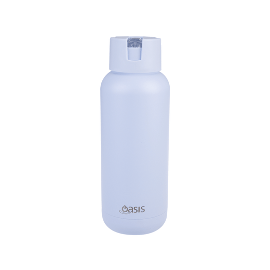 Oasis Moda Ceramic Reusable Bottle 1000ml Periwinkle The Homestore Auckland