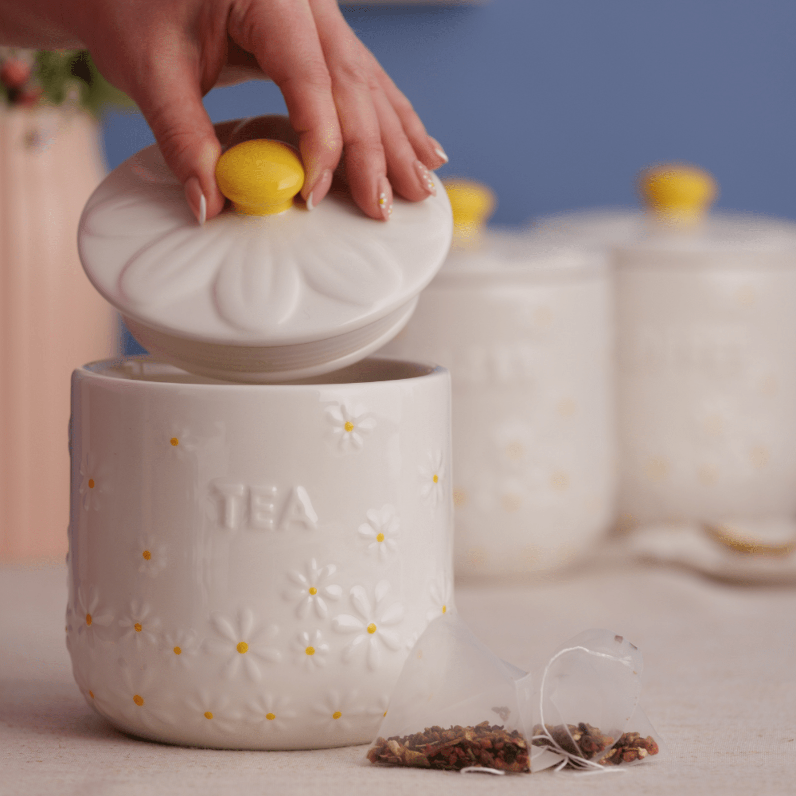 Price & Kensington Daisy Tea Storage Jar
