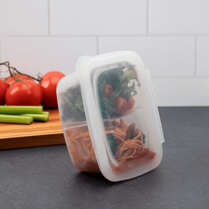 Progressive ProKeeper SoftBox Rectangular Divided Silicone (4 Cup)