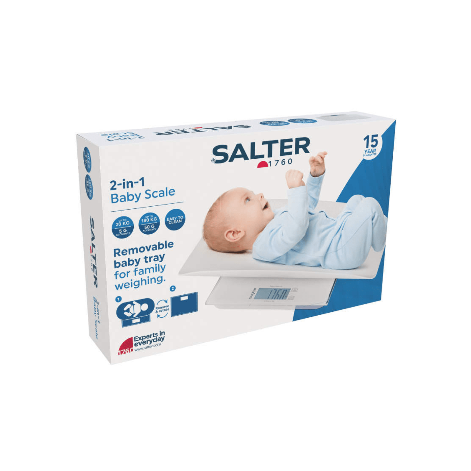 Salter 2-in-1 Digital Baby Scale