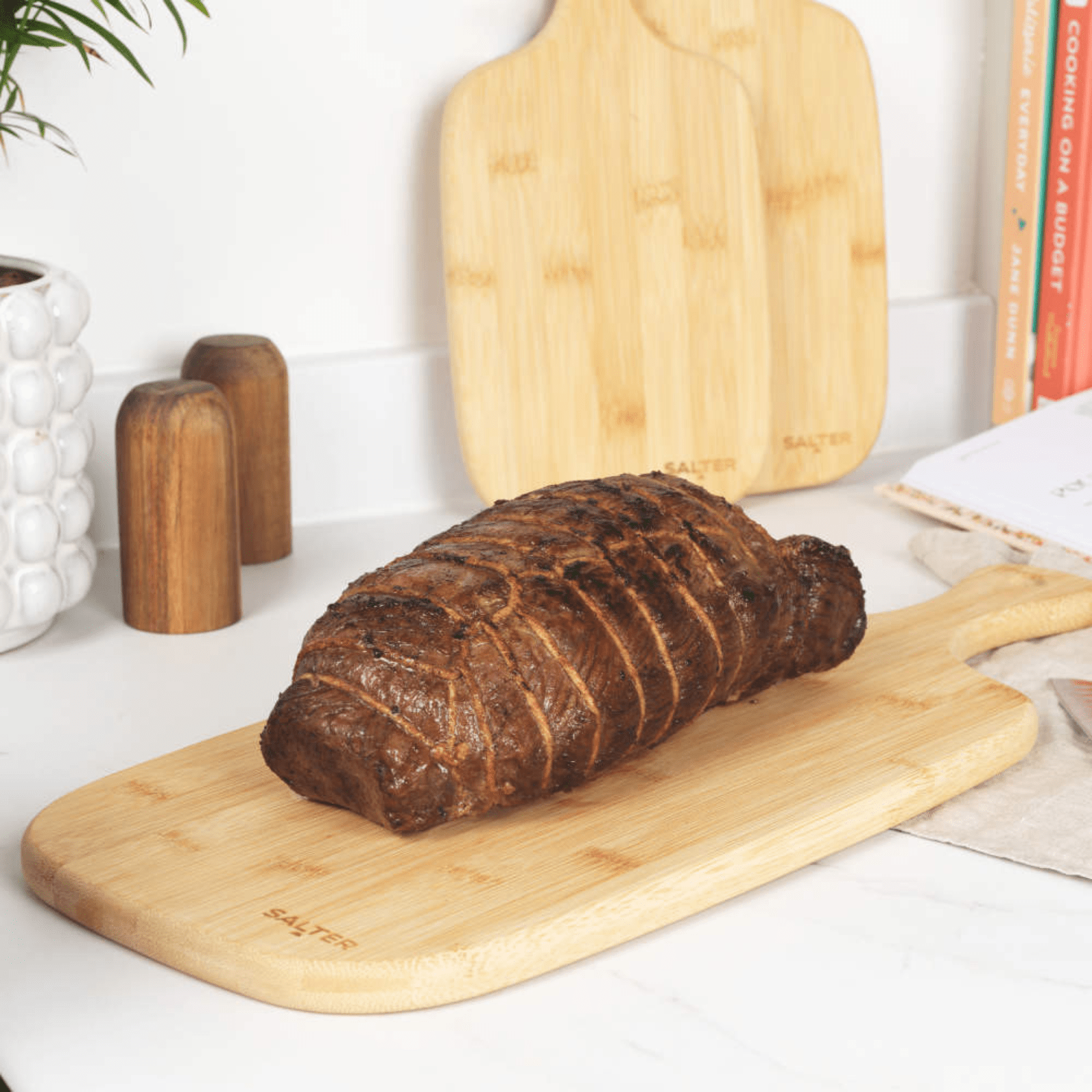 Salter Bamboo Paddle Chopping Boards Set 3-Piece