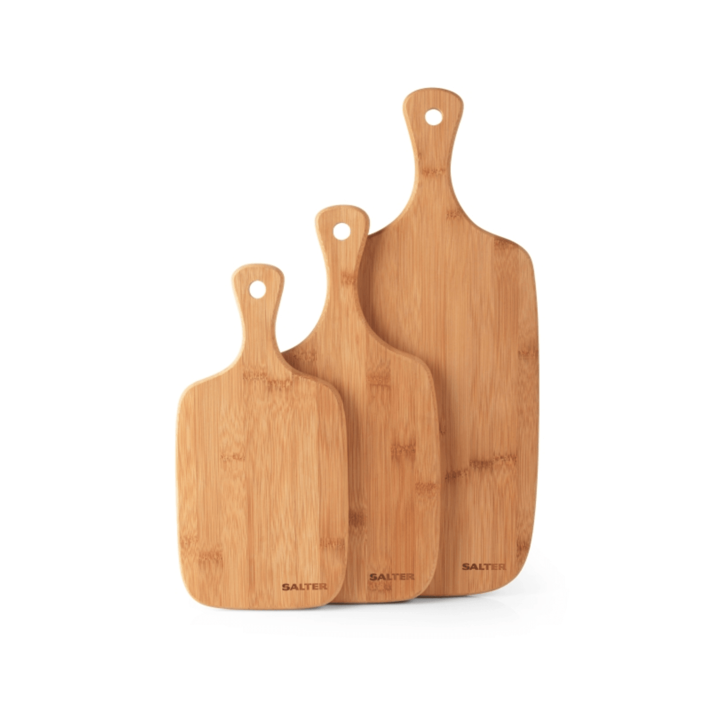 Salter Bamboo Paddle Chopping Boards Set 3-Piece