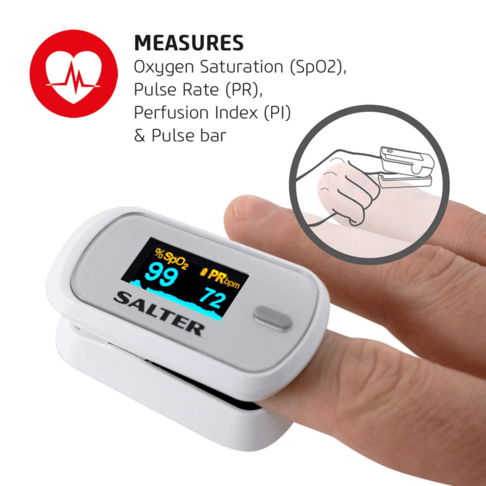 Salter OxyWatch Fingertip Pulse Oximeter