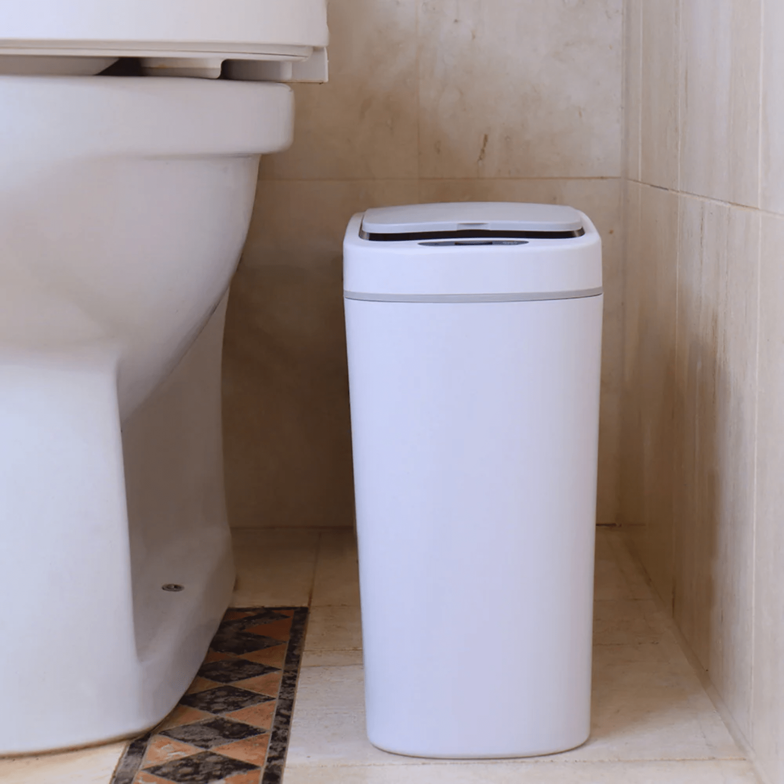 Smart Bin Bathroom Bin 7L White