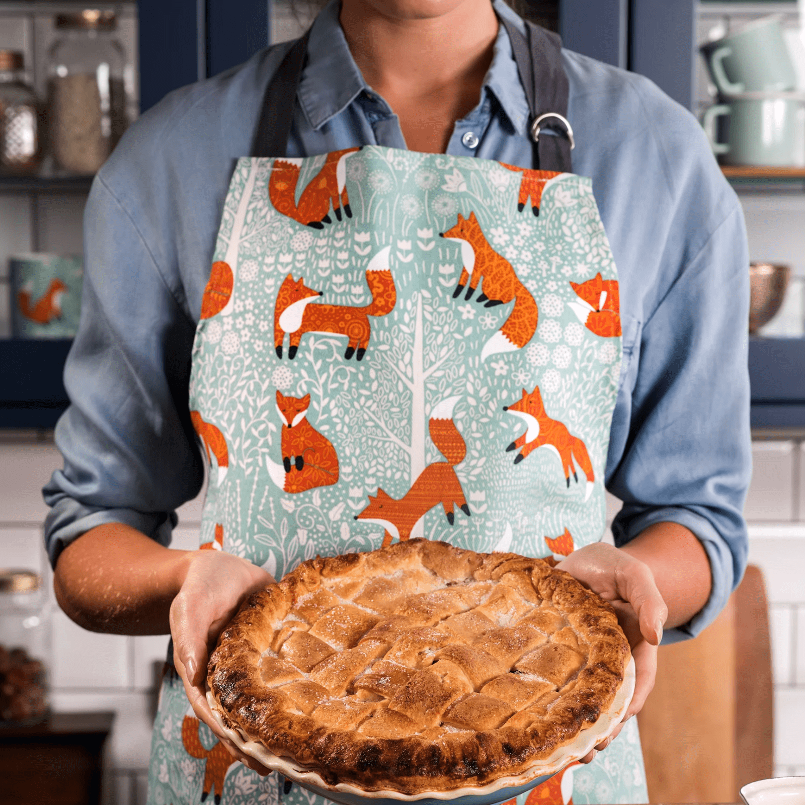 Ulster Weavers Cotton Apron Foraging Fox
