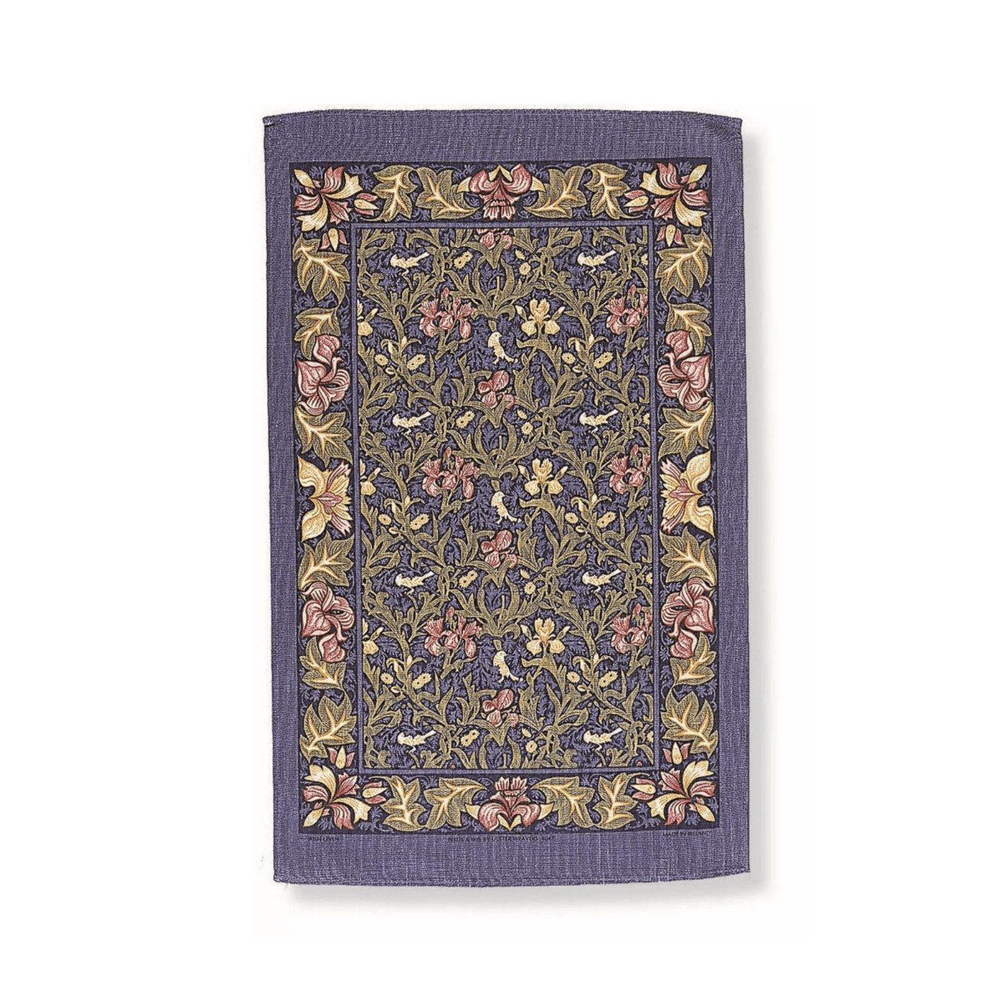 Ulster Weavers Cotton Tea Towel Birds & Iris Blue