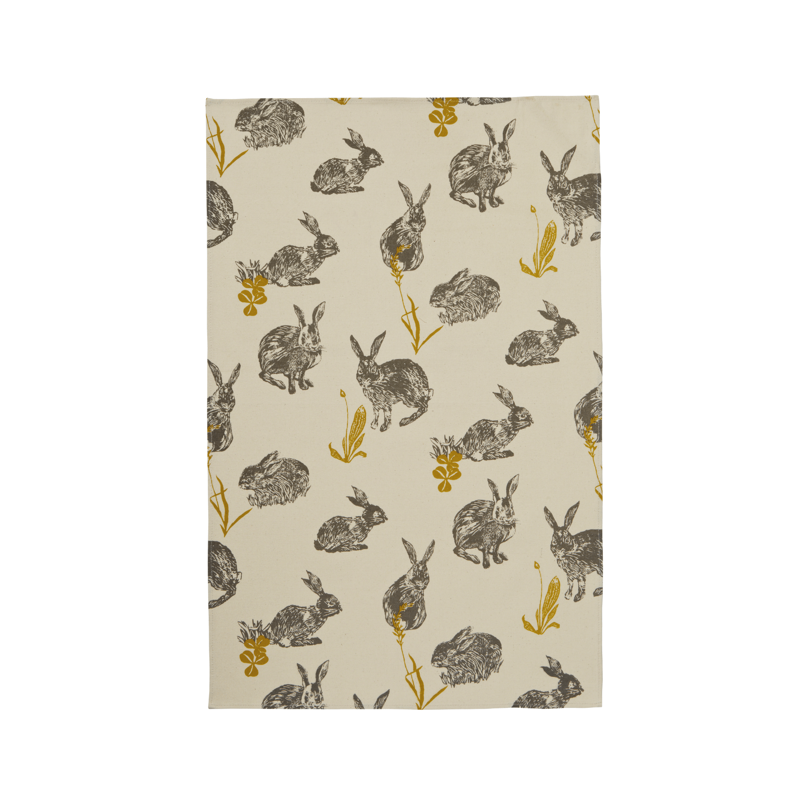 Ulster Weavers Cotton Tea Towel Block Print Rabbits