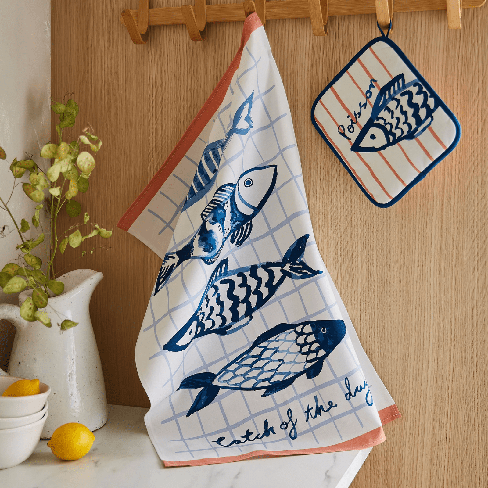 Ulster Weavers Cotton Tea Towel Catch of the Day Fish