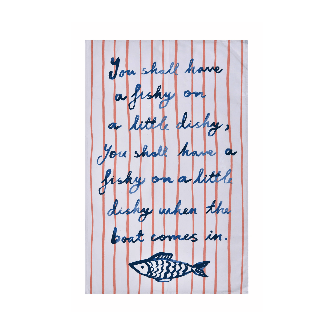 Ulster Weavers Cotton Tea Towel Catch of the Day Stripe