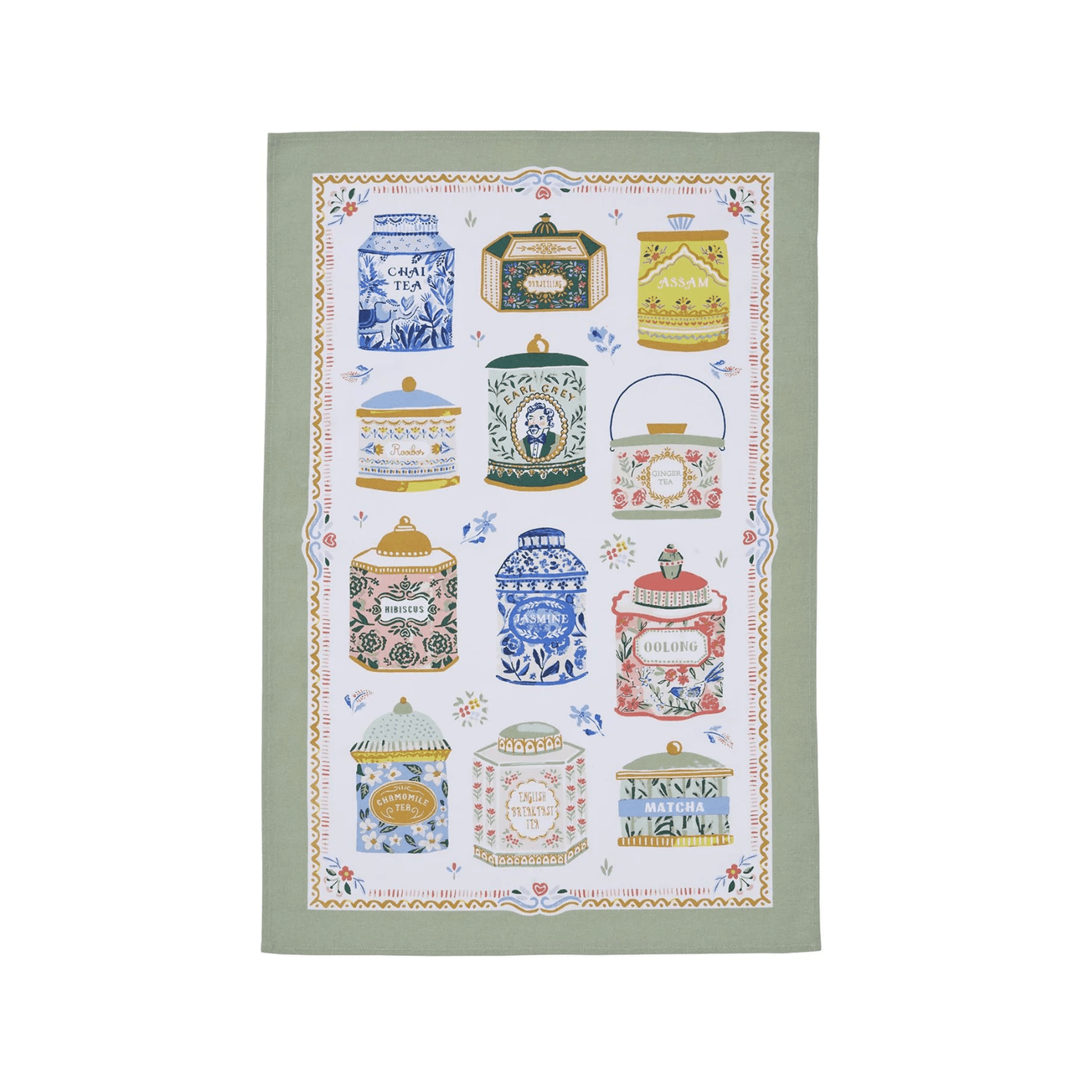 Ulster Weavers Cotton Tea Towel Tea Tins