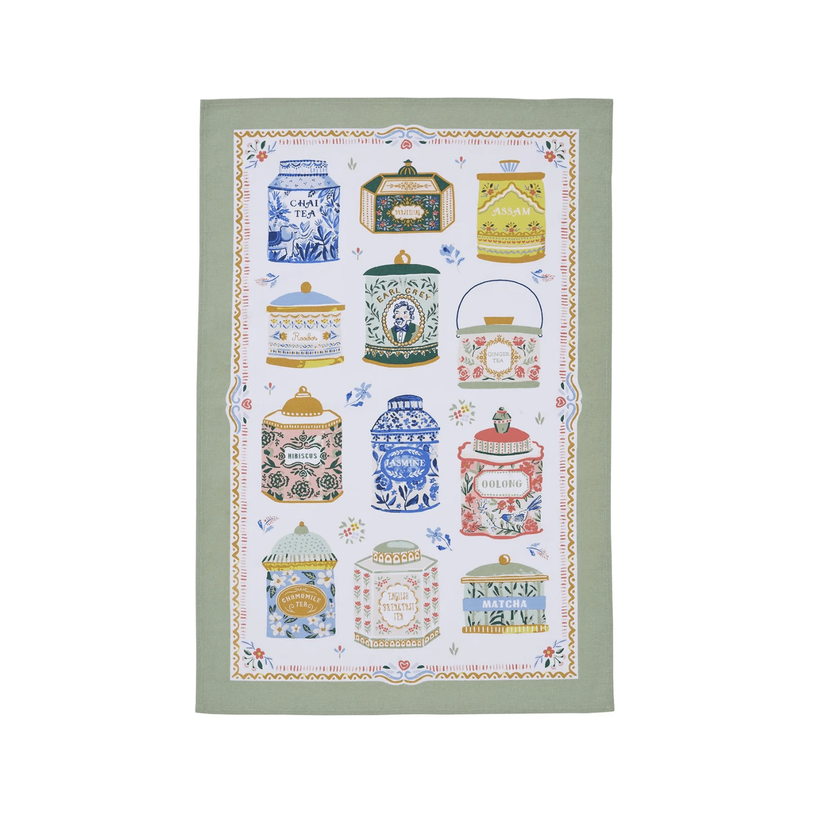 Ulster Weavers Cotton Tea Towel Tea Tins