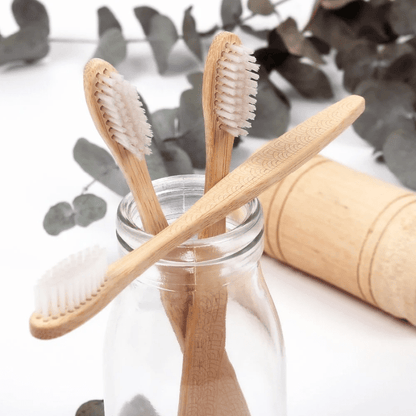 White Magic Eco Basics Bamboo Toothbrush Adult Medium The Homestore Auckland