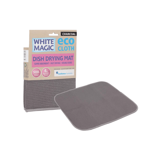 White Magic Eco Cloth Dish Drying Mat Charcoal The Homestore Auckland