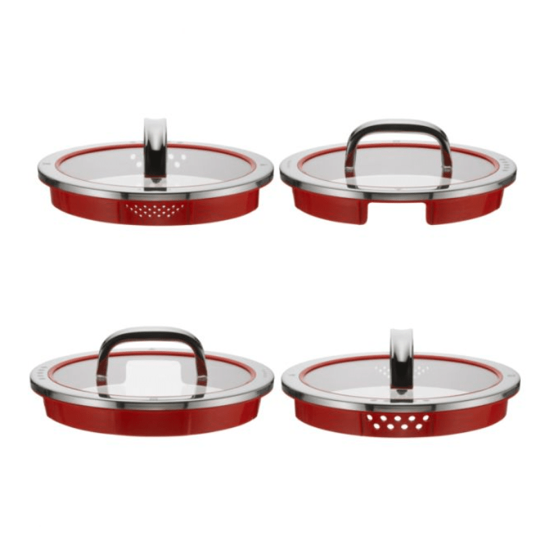 WMF Function 4 Red Glass Lid 16cm The Homestore Auckland