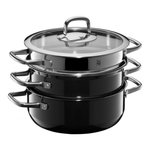 WMF Fusiontec Compact Black Cookware Set 3-Piece