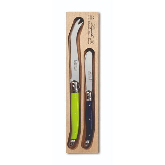 Andre Verdier Laguiole Cheese Knife & Spreader Set Wild Flower The Homestore Auckland